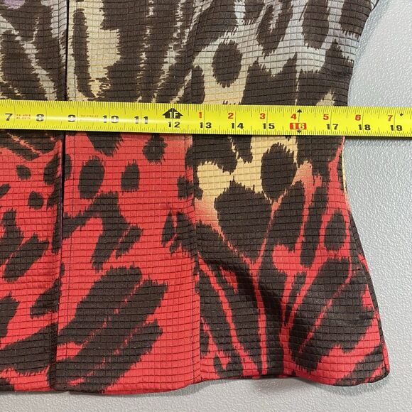 Vintage LAURA MAX Blazer 90s Abstract Artsy Bold Jacket Womens PM Petite M - Picture 6 of 10